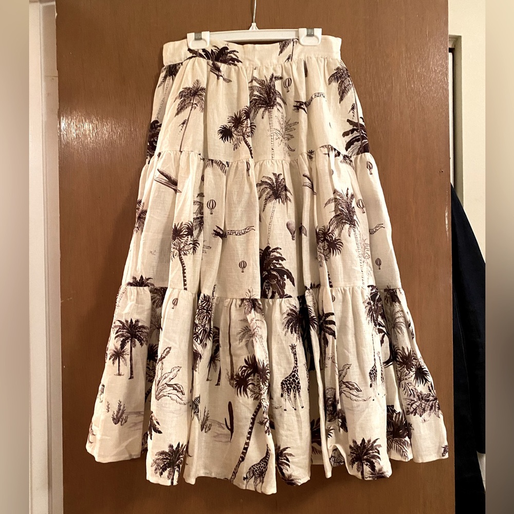 Banana Republic linen skirt size 2 NWT